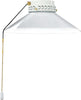 Kit-Luce-Vetro-Bianco-Piccolo-Con-Portalamapada-Cromo-Lucido