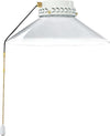 Kit-Luce-Vetro-Bianco-Piccolo-Con-Portalamapada-Ottone-Brunito