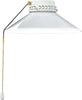 Kit-Luce-Vetro-Bianco-Piccolo-Con-Portalamapada-Ottone-Brunito