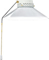 Kit-Luce-Vetro-Bianco-Piccolo-Con-Portalamapada-Ottone-Lucido