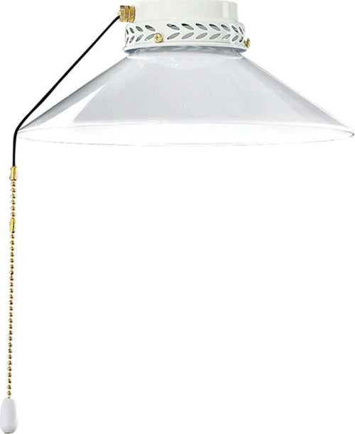 Kit-Luce-Vetro-Bianco-Piccolo-Con-Portalamapada-Ottone-Lucido