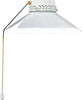 Kit-Luce-Vetro-Bianco-Piccolo-Con-Portalamapada-Ottone-Lucido