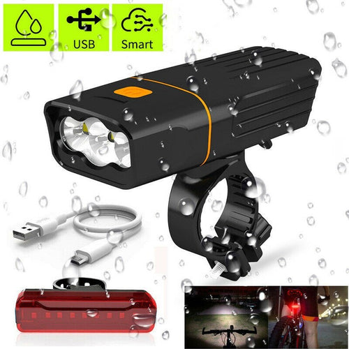 Kit Luci Bici Led Ricaricabile Anteriore E Posteriore Faro Fanale Bicicletta Mtb Sport e Tempo Libero > Ciclismo > Luci per Bici > Sport Trade Shop italia - Napoli, Commerciovirtuoso.it