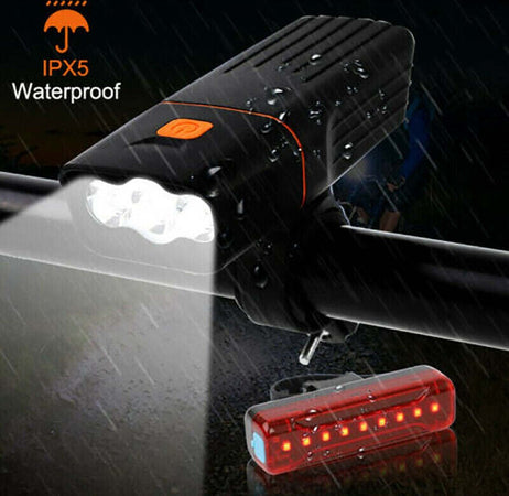 Kit Luci Bici Led Ricaricabile Anteriore E Posteriore Faro Fanale Bicicletta Mtb Sport e Tempo Libero > Ciclismo > Luci per Bici > Sport Trade Shop italia - Napoli, Commerciovirtuoso.it