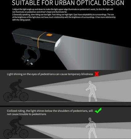 Kit Luci Bici Led Ricaricabile Anteriore E Posteriore Faro Fanale Bicicletta Mtb Sport e Tempo Libero > Ciclismo > Luci per Bici > Sport Trade Shop italia - Napoli, Commerciovirtuoso.it