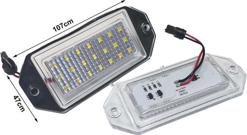 Kit Luci Targa Led Ford Mondeo MKIII 2000-2007 107X47mm Canbus Bianco 12V 5W Auto e Moto/Parti per auto/Luci lampadine e indicatori/Blocchi illuminazione e componenti/Luci targa Scontolo.net - Potenza, Commerciovirtuoso.it