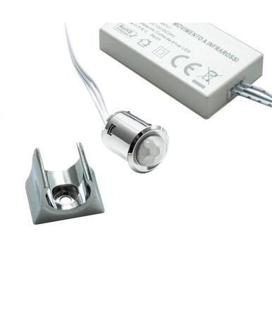Kit Mini Interruttore Sensore Movimento Infrarossi 12v 24v Pir 100w Strisce Luci Led