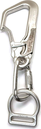 Kit Moschettone Carabelli 22 Kn Lega Climbing Chiusura catch-free Chiusura Automatica Doppia Leva