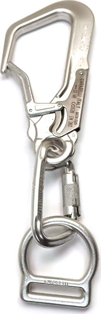 Kit Moschettone Carabelli 22 Kn Lega Climbing Chiusura catch-free Chiusura Automatica Doppia Leva
