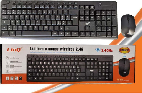 Kit Mouse Tastiera Wireless 2.4ghz Wifi Usb Mk8260 Senza Fili Design Multimediale Elettronica/Informatica/Accessori/Tastiere Mouse e periferiche di input/Tastiere Trade Shop italia - Napoli, Commerciovirtuoso.it