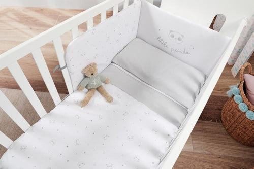 Kit Piumone + Paracolpi Lettino 120 x 60 Little Panda Micuna