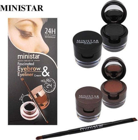 KIT OCCHI SOPRACCIGLIA MINISTAR EYELINER STENCIL PENNELLO APPILCATORE GEL FORME Bellezza/Trucco/Occhi/Matite Trade Shop italia - Napoli, Commerciovirtuoso.it