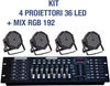 Kit Par Led Faro Rgb 36 Led Strobo Programmabile Dmx + Mixer 192 Illuminazione/Illuminazione per esterni/Proiettori Trade Shop italia - Napoli, Commerciovirtuoso.it