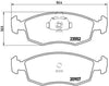 KIT Pastiglie Freno Fiat Doblo' Fiat Punto' 99 Anteriore Brembo P23079 Pastiglie Freni Ricambio Sistema Teves Brembo Bosch