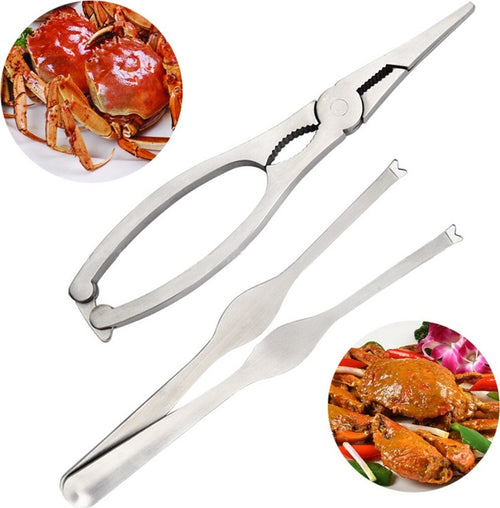KIT PER CROSTACEI PINZA SCAVINO APRI ARAGOSTA GRANCHIO ASTICE CUCINA CASA Casa e cucina/Utensili da cucina/Utensili per frutti di mare Trade Shop italia - Napoli, Commerciovirtuoso.it