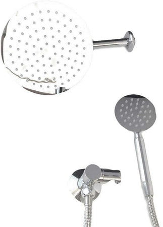 Kit per doccia completo con soffione doccia, doccetta e supporto a presa acqua
