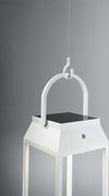 Kit-Per-Lanterna-6834Blc-Gancio-A-Parete-Bianco-Opaco-E-Cavo-Per-Sospensione