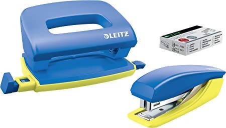 Kit Perforatore + Cucitrice Leitz Urban Chic 14x20x5cm Cucitrice Con Perforatore Per Punti Leitz Inclusi Leitz Power