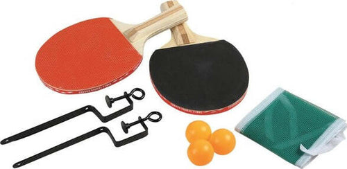 Kit-Ping-Pong-Tennis-Da-Tavolo-Con-Rete-2-Racchette-2-Colori-E-3-Palline