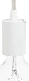 Kit portalampada E27 cilindrico in metallo bianco Illuminazione/Illuminazione per interni/Lampade/Basi per lampade Led Mall Home - Napoli, Commerciovirtuoso.it