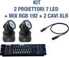 KIT PROIETTORE LED RGB TESTA MOBILE ROTANTE 7 LED DMX + MIXER DMX RGB 192  Trade Shop italia - Napoli, Commerciovirtuoso.it