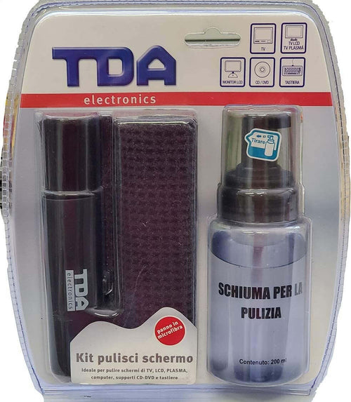 Kit Pulisci schermo - Include un Flacone Spray due Panni in Microfibra e Spazzola Elettronica/Home Cinema TV e video/Accessori/Sistemi di pulizia/Pulitori per Monitor Scontolo.net - Potenza, Commerciovirtuoso.it