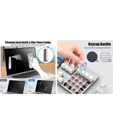 Kit Pulizia Multifunzione 7in1 Per Tastiere Apparecchi Elettronici Pc Notebook