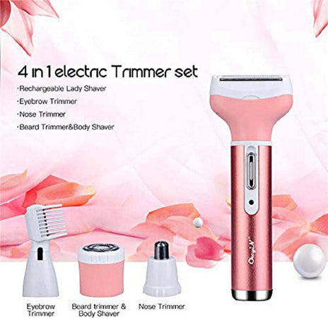 Kit-Rasoio-Rifinitore-Depilatore-Da-Donna-Ricaricabile-Elettrico-4-In-1-Gm-3074