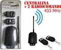 Kit-Ricevitore-2-Telecomandi-Universale-Radiocomando-433mhz-Radio-Cancelli-Luci