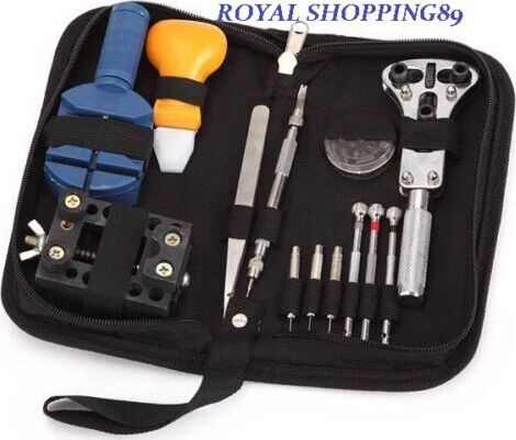 KIT-RIPARAZIONE-OROLOGI-PROFESSIONALE-APRICASSE-MAGLIE-CON-BORSELLO-13-PZ-PEZZI