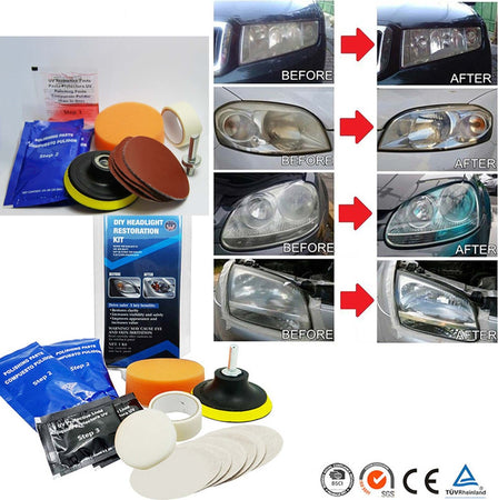 KIT RIPARAZIONE RINNOVA FARI FANALI ELIMINA INGIALLIMENTO AUTO MOTO Auto e Moto/Cura auto e moto/Kit riparazione fari Trade Shop italia - Napoli, Commerciovirtuoso.it