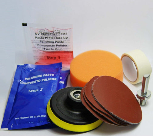 KIT RIPARAZIONE RINNOVA FARI FANALI ELIMINA INGIALLIMENTO AUTO MOTO Auto e Moto/Cura auto e moto/Kit riparazione fari Trade Shop italia - Napoli, Commerciovirtuoso.it