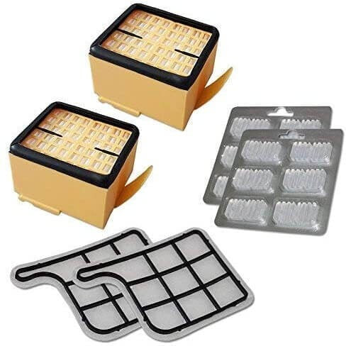 Kit Risparmio 2 Filtri Hepa 2 Filtri Motore 12 Profumini Adattabili Folletto VK135 VK136