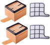 Kit Risparmio 2 Filtro Motore con 2 Filtro Hepa Adattabile per Folletto Vk135 Vk136