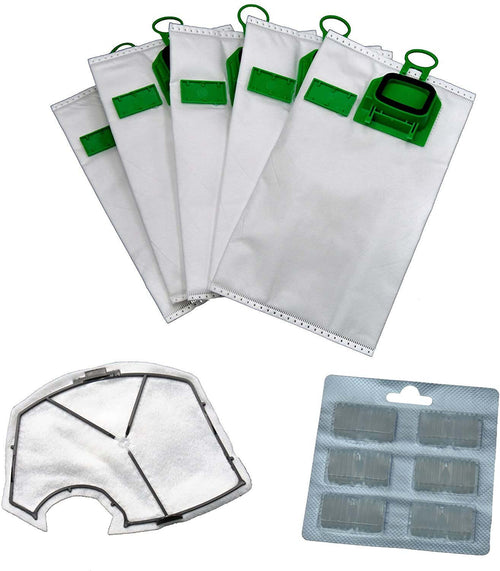 Kit Risparmio Adattabile 6 Sacchetti 1 Filtro Motore 1 Dovina VK 140 VK150