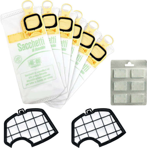 Kit Risparmio Sacchetti + Griglie + Profumini VK 140 / 150 Casa e cucina/Aspirapolvere e pulizia di pavimenti e finestre/Accessori per aspirapolvere/Sacchetti per aspirapolvere/Sacchetti per aspirapolvere verticale Grow Up - Casoria, Commerciovirtuoso.it