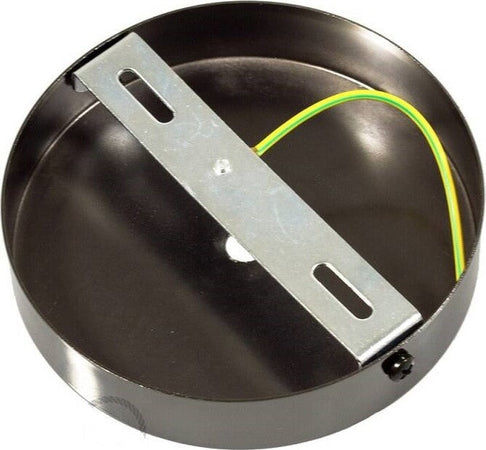 Kit rosone cilindrico in metallo a 1 foro nero perla Illuminazione/Illuminazione per interni/Lampadari lampade a sospensione e plafoniere/Componenti per lampadari/Rosoni per lampadari Led Mall Home - Napoli, Commerciovirtuoso.it
