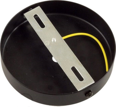 Kit rosone cilindrico in metallo a 1 foro nero Illuminazione/Illuminazione per interni/Lampadari lampade a sospensione e plafoniere/Componenti per lampadari/Rosoni per lampadari Led Mall Home - Napoli, Commerciovirtuoso.it
