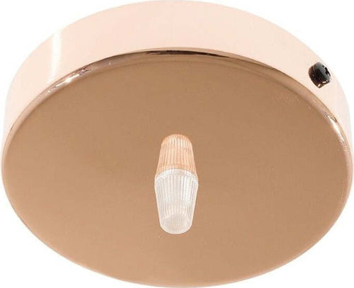Kit rosone cilindrico in metallo a 1 foro rame Illuminazione/Illuminazione per interni/Lampadari lampade a sospensione e plafoniere/Componenti per lampadari/Rosoni per lampadari Led Mall Home - Napoli, Commerciovirtuoso.it
