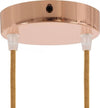 Kit rosone cilindrico in metallo a 2 fori ramato Illuminazione/Illuminazione per interni/Lampadari lampade a sospensione e plafoniere/Componenti per lampadari/Rosoni per lampadari Led Mall Home - Napoli, Commerciovirtuoso.it