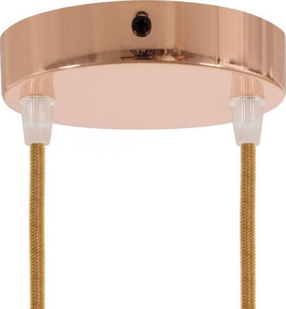 Kit rosone cilindrico in metallo a 2 fori ramato Illuminazione/Illuminazione per interni/Lampadari lampade a sospensione e plafoniere/Componenti per lampadari/Rosoni per lampadari Led Mall Home - Napoli, Commerciovirtuoso.it