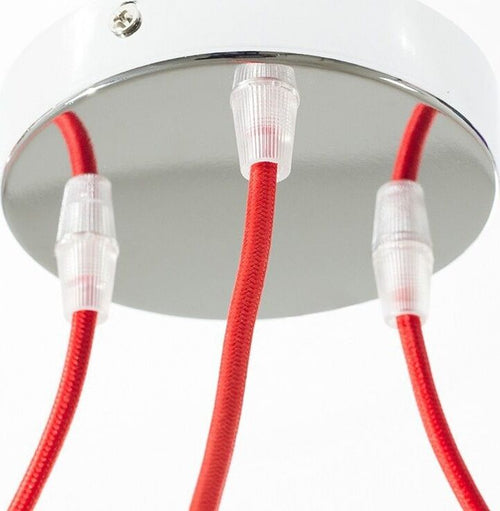 Kit rosone cilindrico in metallo a 3 fori cromo Illuminazione/Illuminazione per interni/Lampadari lampade a sospensione e plafoniere/Componenti per lampadari/Rosoni per lampadari Led Mall Home - Napoli, Commerciovirtuoso.it