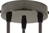 Kit rosone cilindrico in metallo a 3 fori nero perla Illuminazione/Illuminazione per interni/Lampadari lampade a sospensione e plafoniere/Componenti per lampadari/Rosoni per lampadari Led Mall Home - Napoli, Commerciovirtuoso.it