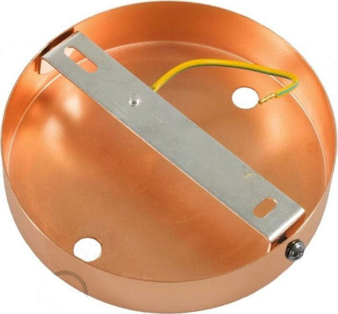 Kit rosone cilindrico in metallo a 3 fori ramato Illuminazione/Illuminazione per interni/Lampadari lampade a sospensione e plafoniere/Componenti per lampadari/Rosoni per lampadari Led Mall Home - Napoli, Commerciovirtuoso.it