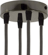 Kit rosone cilindrico in metallo a 4 fori nero perla Illuminazione/Illuminazione per interni/Lampadari lampade a sospensione e plafoniere/Componenti per lampadari/Rosoni per lampadari Led Mall Home - Napoli, Commerciovirtuoso.it