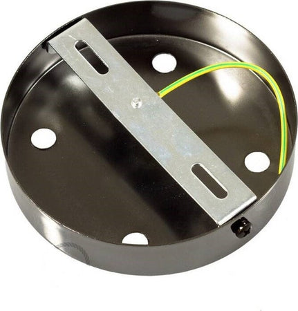 Kit rosone cilindrico in metallo a 4 fori nero perla Illuminazione/Illuminazione per interni/Lampadari lampade a sospensione e plafoniere/Componenti per lampadari/Rosoni per lampadari Led Mall Home - Napoli, Commerciovirtuoso.it