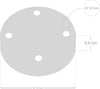 Kit rosone cilindrico in metallo a 4 fori nero perla Illuminazione/Illuminazione per interni/Lampadari lampade a sospensione e plafoniere/Componenti per lampadari/Rosoni per lampadari Led Mall Home - Napoli, Commerciovirtuoso.it