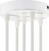 Kit rosone cilindrico in metallo a 5 fori bianco Illuminazione/Illuminazione per interni/Lampadari lampade a sospensione e plafoniere/Componenti per lampadari/Rosoni per lampadari Led Mall Home - Napoli, Commerciovirtuoso.it