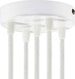 Kit rosone cilindrico in metallo a 5 fori bianco Illuminazione/Illuminazione per interni/Lampadari lampade a sospensione e plafoniere/Componenti per lampadari/Rosoni per lampadari Led Mall Home - Napoli, Commerciovirtuoso.it