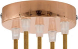 Kit rosone cilindrico in metallo a 5 fori ramato Illuminazione/Illuminazione per interni/Lampadari lampade a sospensione e plafoniere/Componenti per lampadari/Rosoni per lampadari Led Mall Home - Napoli, Commerciovirtuoso.it